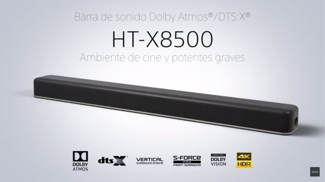 Barra de sonido de 2.1 canales Dolby Atmos®/DTS:X® con subwoofer