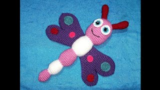 #كروشيه طريقه عمل فراشه اميجرومي الجزء الثاني والأخير How to crochet amigurumi butterfly