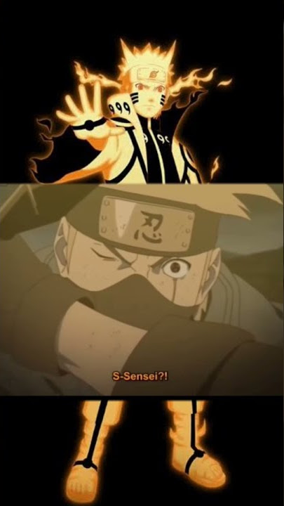 Naruto pertama kali menggunakan kekuatan full Kyubi #naruto #kakashi #minatonamikaze