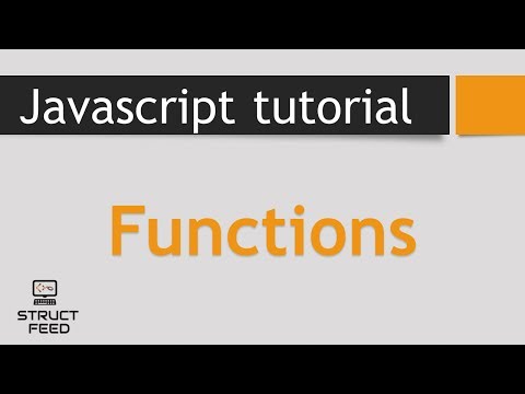 JavaScript Tutorial 7 - JavaScript Functions