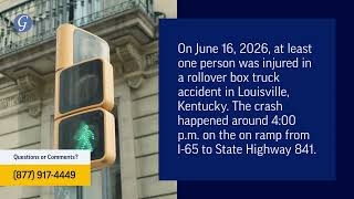 At Least 1 Injured in Rollover Box Truck Accident on I-65 in Louisville, KY