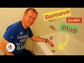 How to remove a drain in a bathtub.