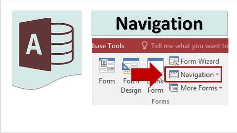 شرح Microsoft Access | Navigation