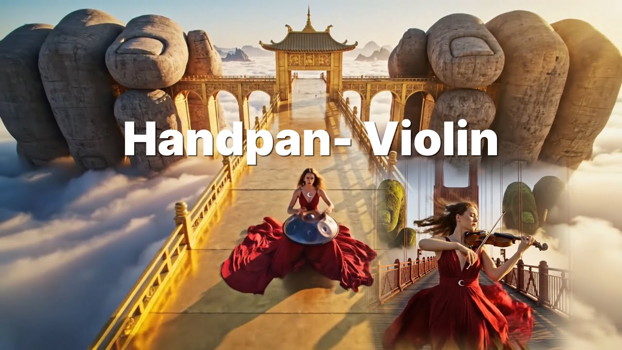🤲 Mystical Music : Handpan & Violin on the Golden Bridge (1-Hour)