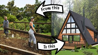 Couple Building An A-Frame House from SOLID METAL