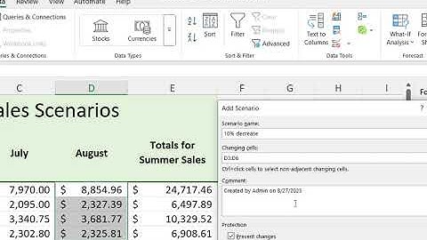 Mos ExcelExpert 365: Perform what-if analysis by using Scenario Manager.