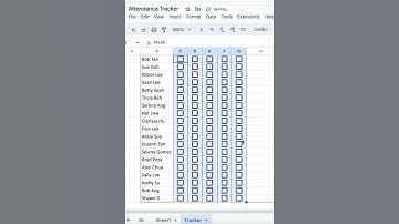 Attendance Tracker made simple #excel #exceltips #exceltricks #accounting #worksheet