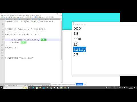 9618 Pseudocode to