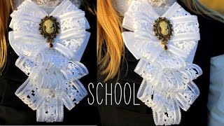 Галстук- Брошь к 1 сентября | Совместно с каналом Nata Liana | KANZASHI Галстук- Брошь к 1 сентября | Совместно с каналом Nata Liana | KANZASHI