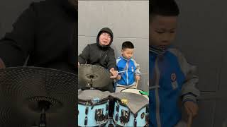 艺术源于生活#爵士鼓教学 #一起学打鼓 #小鼓手 #drummer