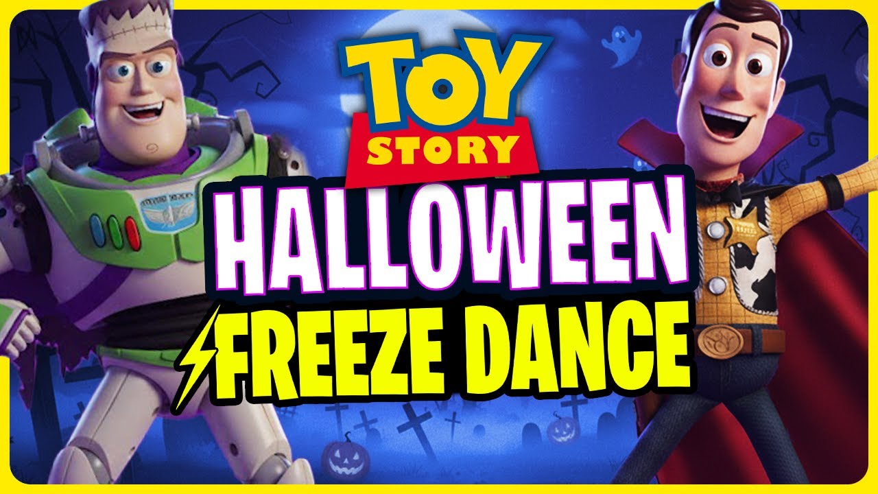 ⚡️ Andy's Coming Freeze Dance ⚡️ Halloween Toy Story Brain Break 🎃 Just ...