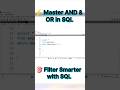 SQL AND & OR Operators Explained | WHERE Clause in MySQL