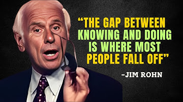 The Gap Between Knowing and Doing is Where Most Dreams Disappear - Jim Rohn Motivation