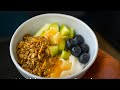 Healthy yogurt for breakfast