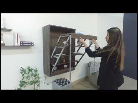 Video: Transformer Rack: Types Of Wall-mounted Shelving Tables, Wall-mounted Folding Table-shelf In The Interior