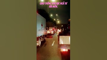 Tình hình giao thông trên quốc lộ 22 hướng từ ngã tư Bùi Môn ra An Sương.