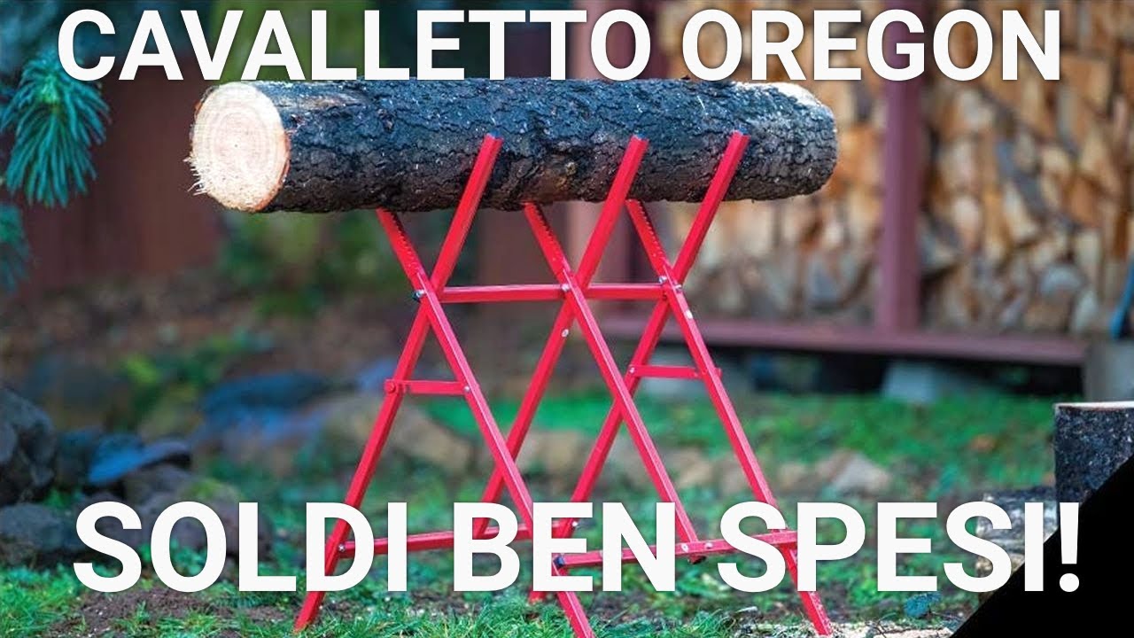 CAVALLETTO per il taglio della legna Oregon! Tronchi fino a 25 cm!