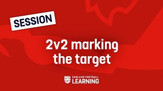 2v2 Marking The Target | Marking And Scanning | Football Coaching Session