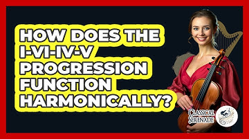 How Does The I-vi-IV-V Progression Function Harmonically?