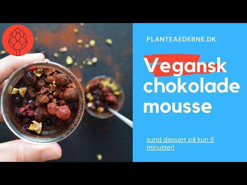 Video: Sunde Desserter: Naturlig Chokolademousse