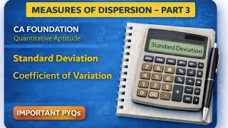 Standard deviation, Coefficient of Variation ( Measures of Dispersion Part 3 )