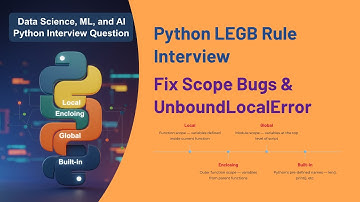 Python LEGB Rule for Data Science/ML/AI Interviews - Fix UnboundLocalError & Scope Bugs