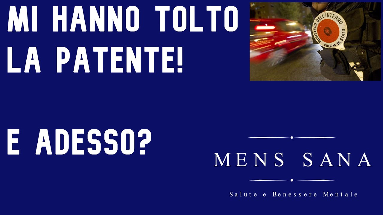 Mi hanno tolto la patente! E ora come faccio a riprenderla?