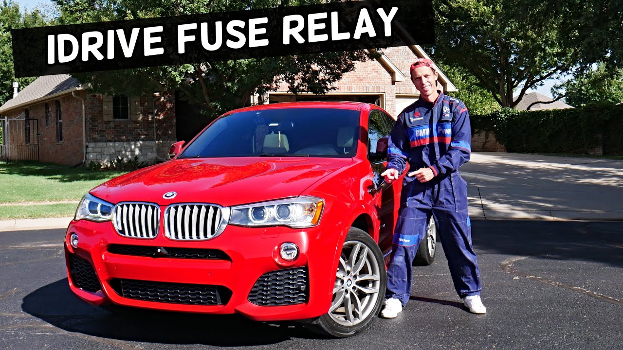 BMW X3 X4 iDRIVE FUSE RELAY LOCATION 2010 2011 2012 2013 2014 2015 2016 ...