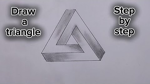 How TO DRAW A IMPOSSIBLE TRIANGLE 📐 SIMPLY STEP BY STEP || 3D Triangle | Impossible Drawing|Illusion