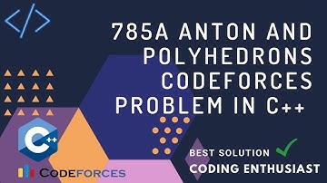785A Anton and Polyhedrons codeforces problem in c++ | codeforces for beginners |codeforces solution
