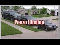 Parked cars optical illusion ponzo illusion variation