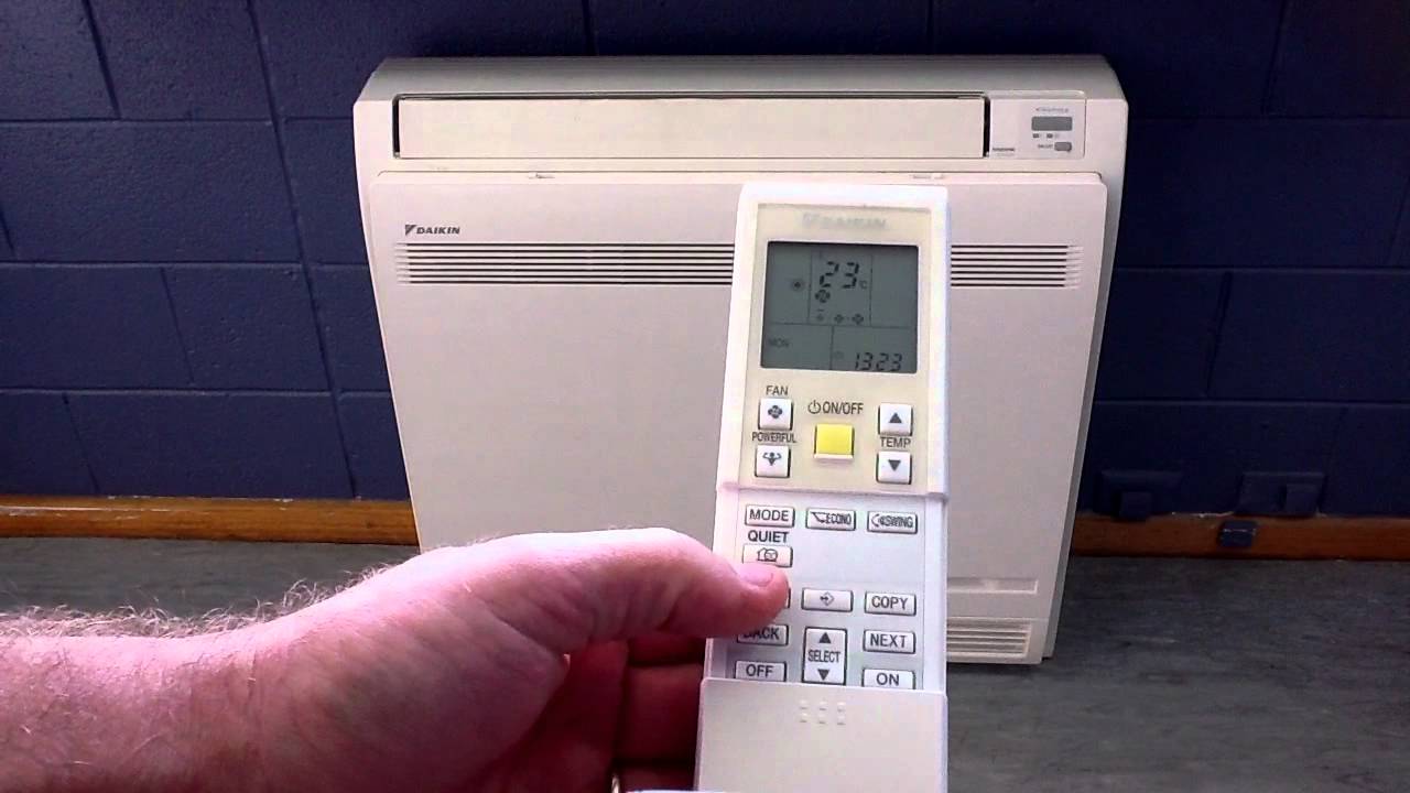 Daikin Weekly Timer Activation Youtube