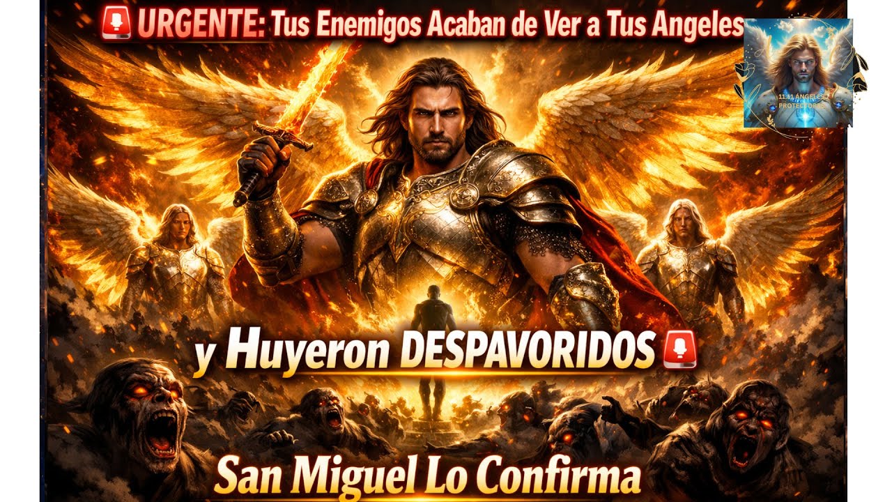 🚨URGENTE Tus Enemigos Acaban de Ver a Tus Ángeles y Huyeron DESPAVORIDOS 🚨 San Miguel Lo Confirma