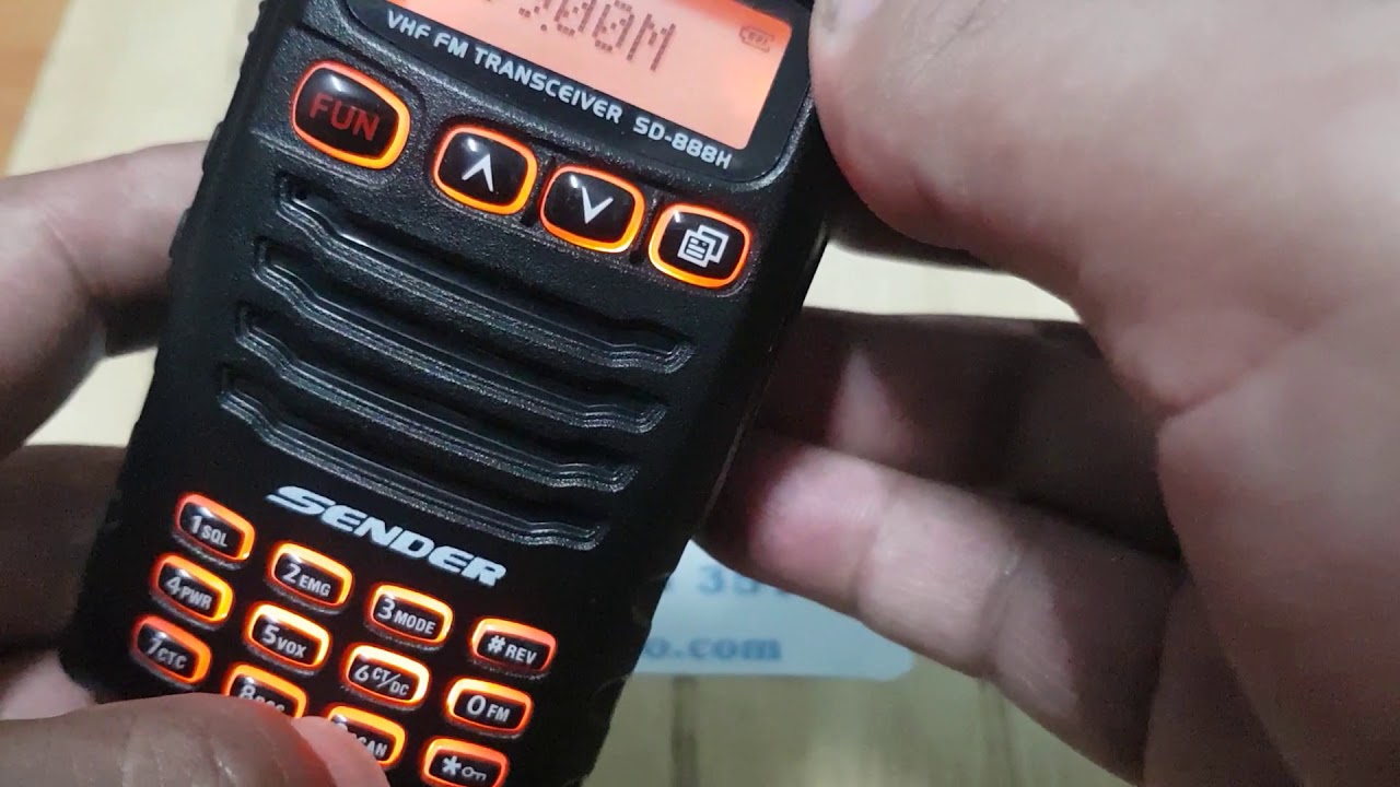 วิธีฟังวิทยุ FM Radio Sender SD 888H