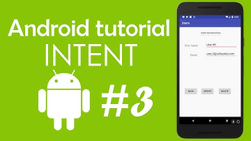 Android Tutorial #3 - Using Intent Object To Start An Activity