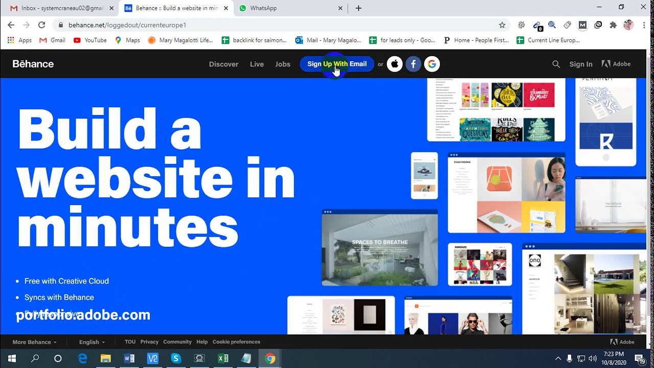 how to create account on behance for map citation backlink - YouTube