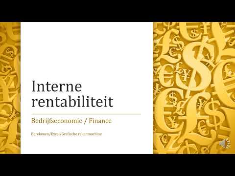 Interne rentabiliteit