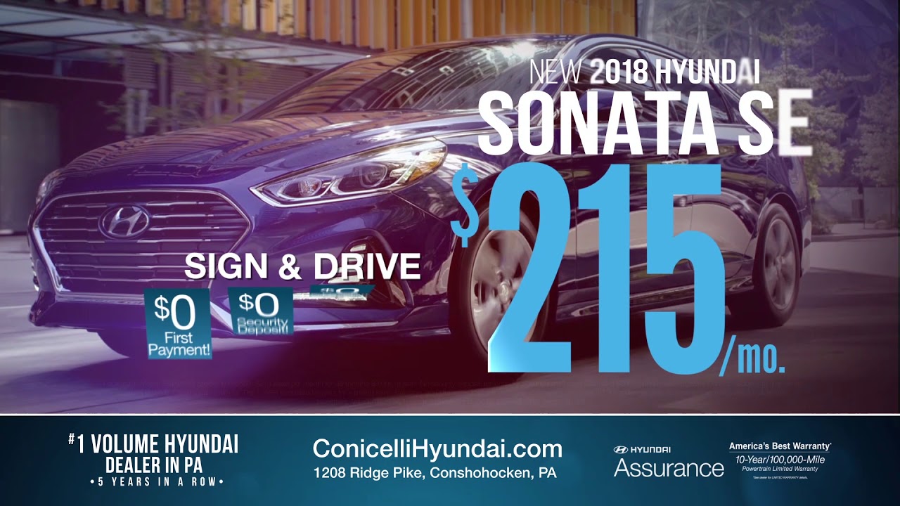 Sign & Drive Event! 199/mo. Elantra, 215/mo. Sonata, 239/mo. Tucson