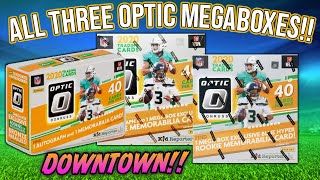 DOWNTOWN!  - Ripping All THREE Panini Optic NFL Megaboxes!!  [Plus 10k Giveaway Announcement]