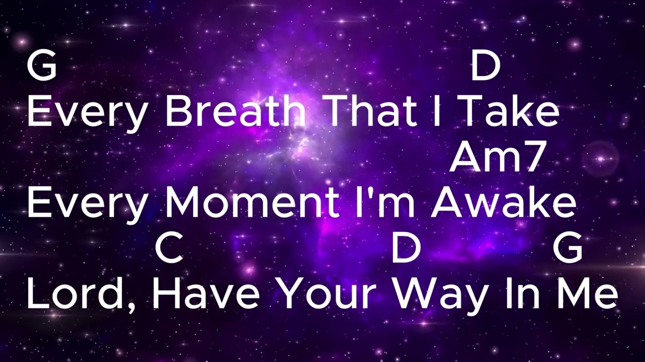 Lyrics Chords - Give You My Heart (Hillsong Worship)