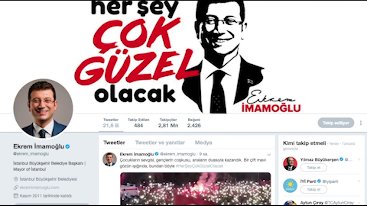 journalism internships Seçimin ardından sosyal medya: İBB 91 bin, İmamoğlu 44 bin takipçi kazandı