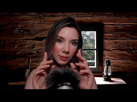ASMR 🌧 SUSSURRANDO Durante a CHUVA CALMA Na CABANA | PERFEITO PARA DORMIR