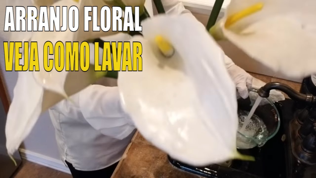 Como Lavar um Arranjo de Flores Artificiais - YouTube