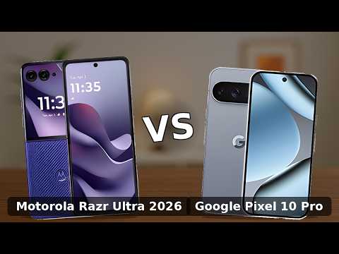 Google Pixel 10 Pro vs Motorola Razr Ultra 2026 comparison video thumbnail