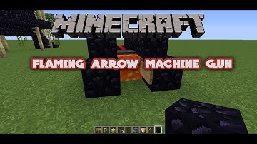 How to make a flaming arrow MACHINE GUN! in Minecraft