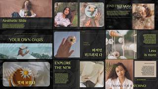 Best Aesthetic Slides Slideshow Template for Your Video Projects