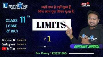 #1 Limits #introduction #avss #class11 #learnovit #cbse #isc #abhisheksir #avsmartstudy #limits