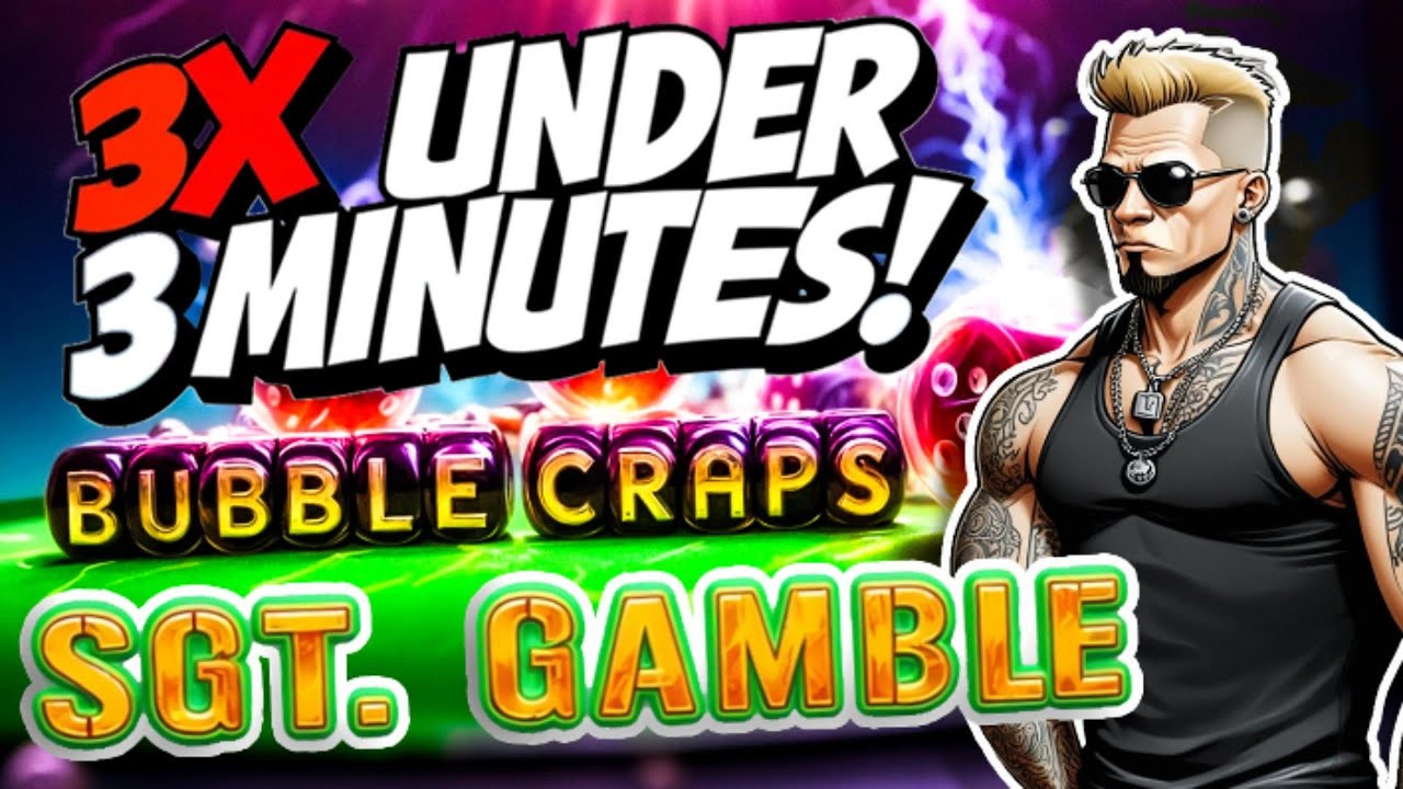 Sgt. Gamble | Bubble Craps | 3X Under 3 Minutes! | Las Vegas