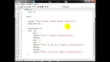 Seçim operatoru - Əsrin proqramlaşdırma dili