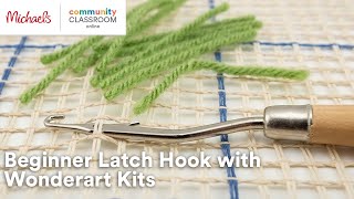 Learn to Latch Hook with Leisure Arts Latch Hook Kits! 